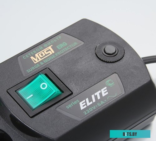 Сетевой фильтр (удлинитель) Most ERG 2 м (черный)