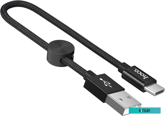Кабель Hoco X35 USB Type-A - USB Type-C (0.25 м, черный)