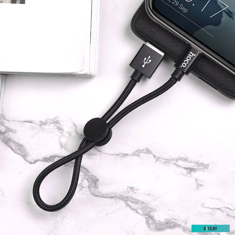 Кабель Hoco X35 USB Type-A - USB Type-C (0.25 м, черный)