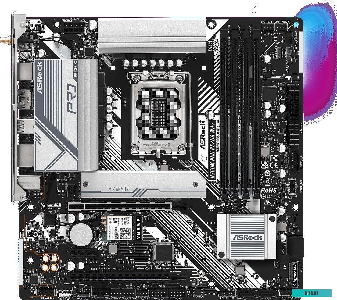 Материнская плата ASRock B760M Pro RS/D4 WiFi