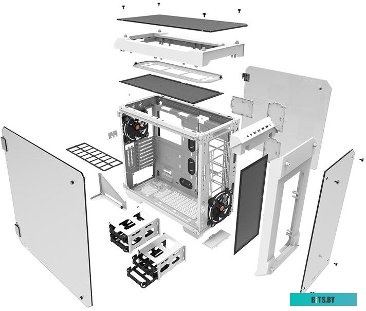 Корпус Thermaltake View 71 Tempered Glass Snow Edition <CA-1I7-00F6WN-00>