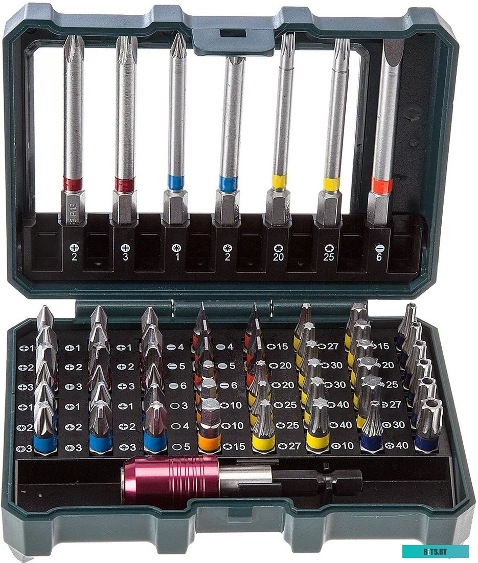 626702000 Набор бит Metabo 626702000 (56 предметов) для шуруповертов/дрелей