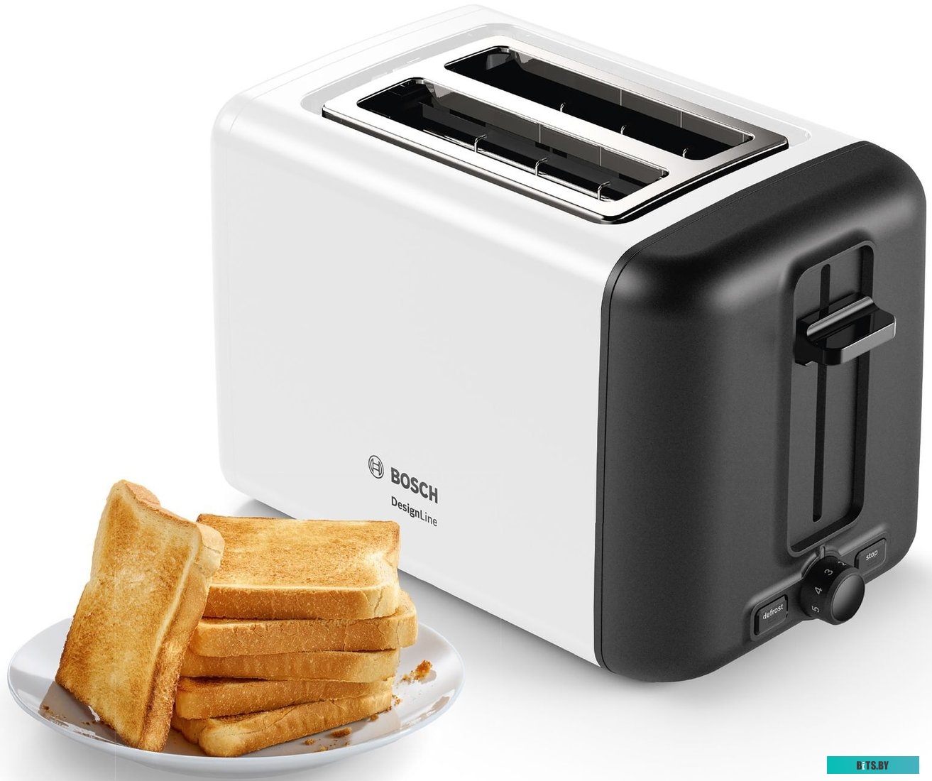 TAT3P421 Тостер Bosch TAT3P421,  белый/черный