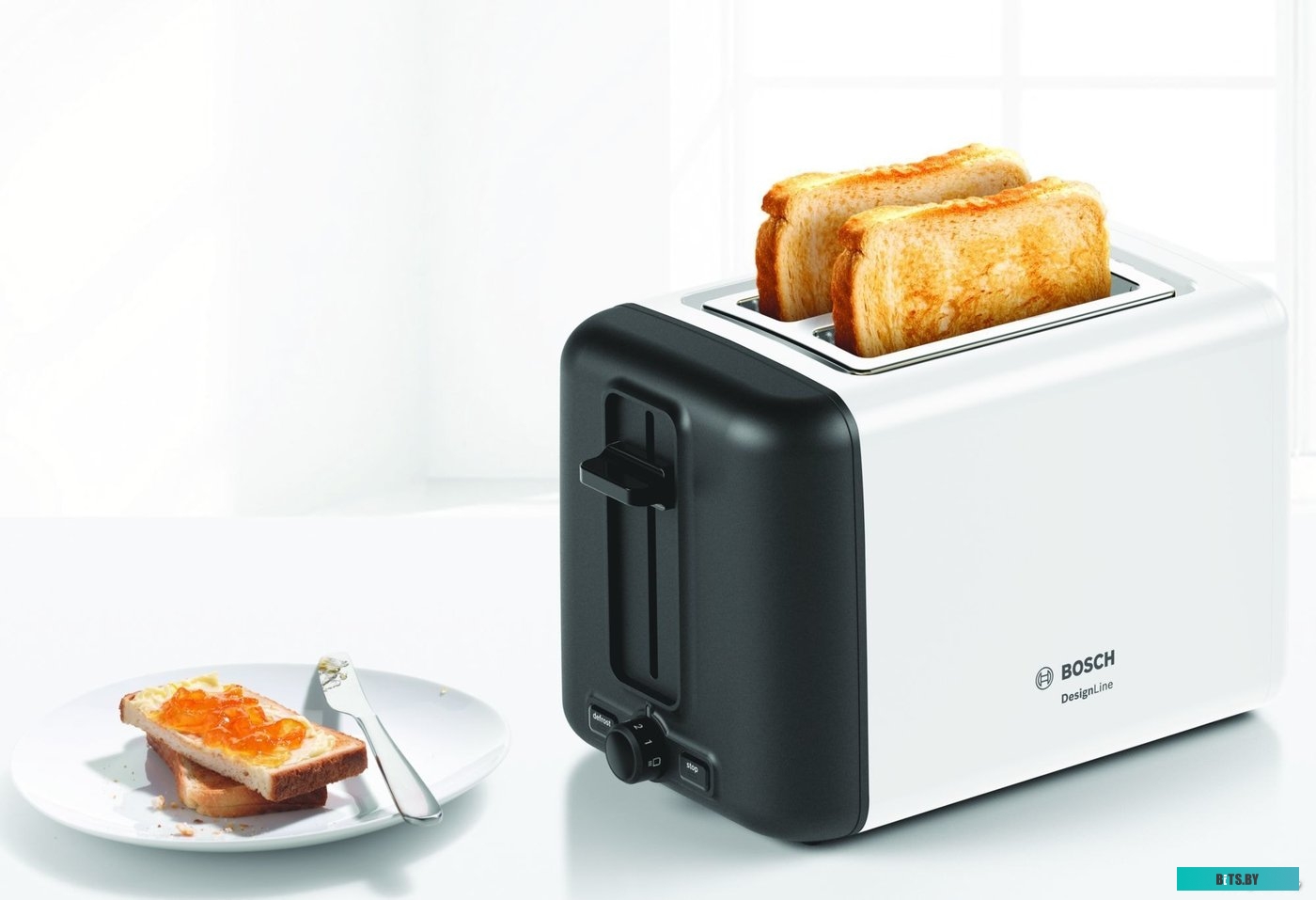 TAT3P421 Тостер Bosch TAT3P421,  белый/черный