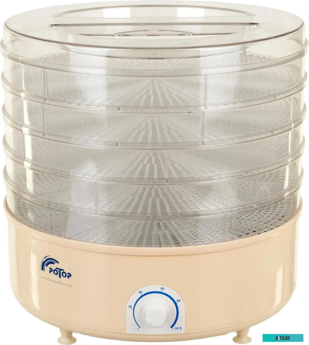 СШ-002-06 Сушилка для овощей и фруктов РОТОР СШ-002-06,  прозрачный,  5 поддонов