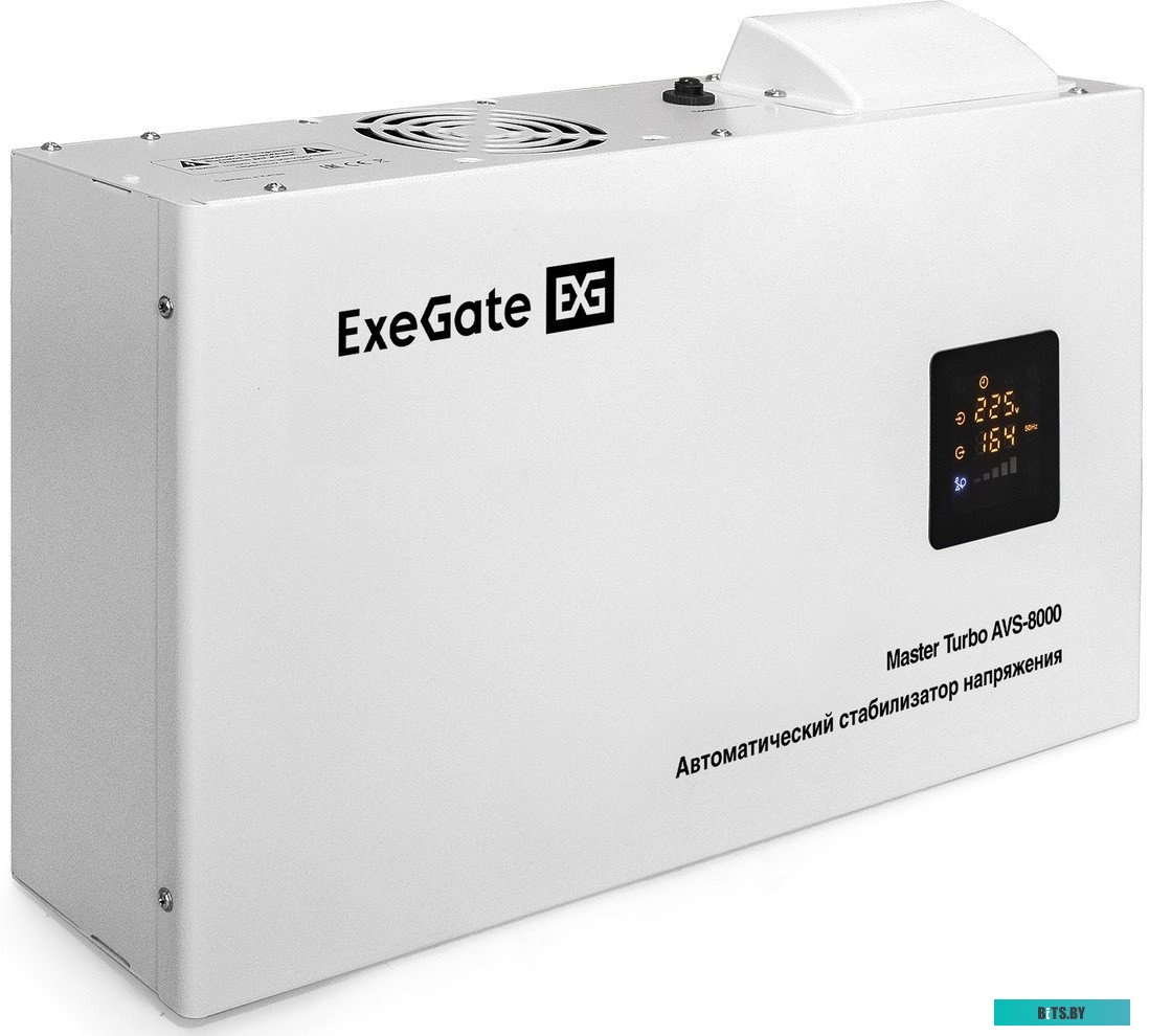 EX291720RUS Стабилизатор напряжения ExeGate Expert AS-500 (500ВА, вход 140-260В, двойная цифр. индикация вход/вых. напряжения, выход 220В±8%, КПД 98%,