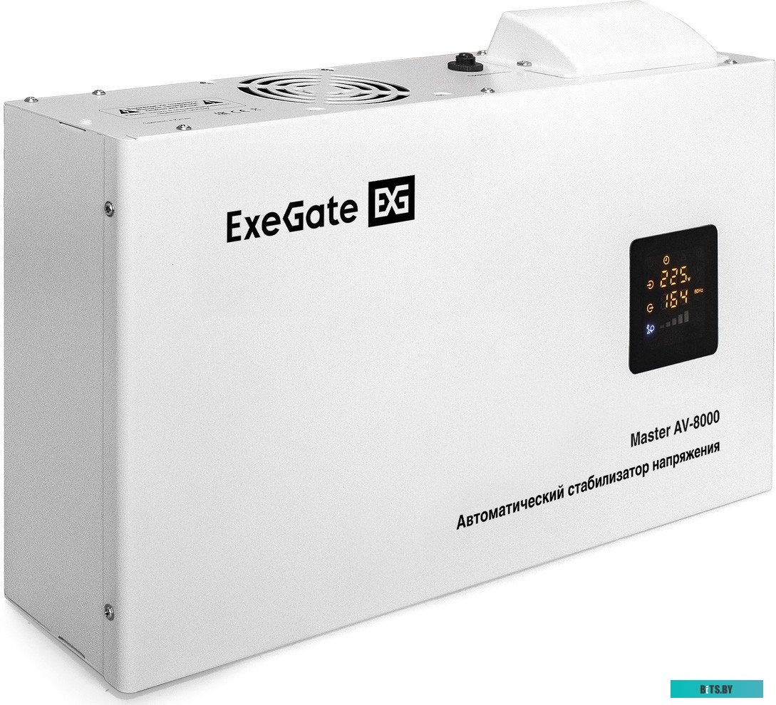 EX291724RUS Стабилизатор напряжения ExeGate Expert AS-3000 (3000ВА, вход 140-260В, двойная цифр. индикация вход/вых. напряжения, выход 220В±8%, КПД 98