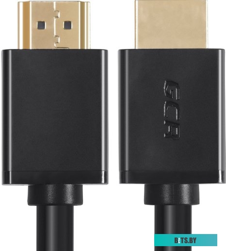 GCR-54242 GCR Кабель питания 2.0m, Евровилка угловая - С13, 3*0,75mm, черный, GCR-54242