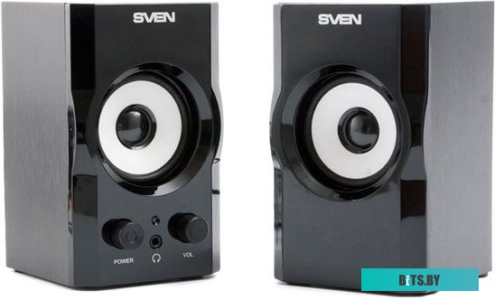Колонки Sven 2.0 SPS-605, 2x3 Вт, черные