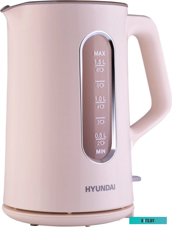 HYK-G8888 Чайник электрический Hyundai HYK-G8888 1.5л. 1700Вт кремовый/прозрачный корпус: стекло