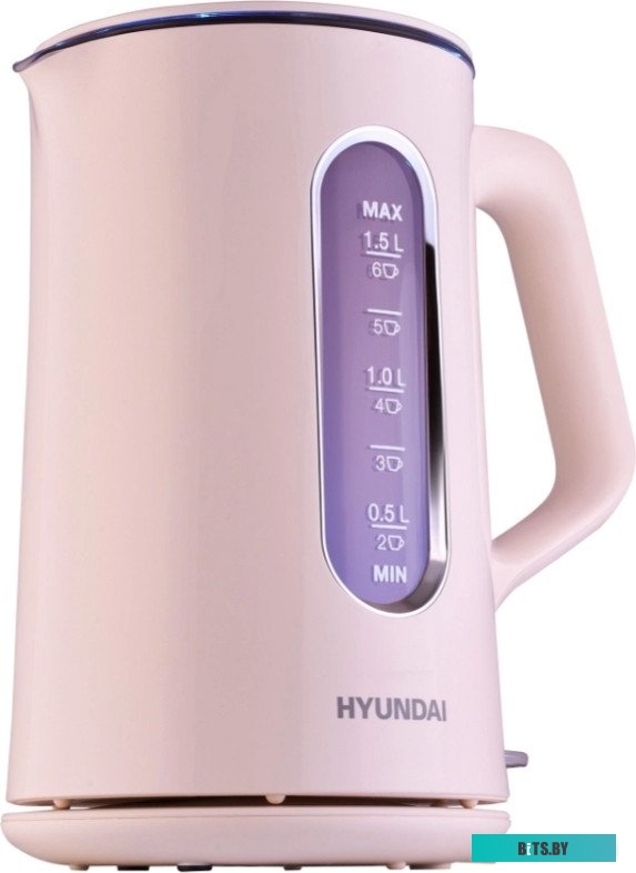 HYK-G8888 Чайник электрический Hyundai HYK-G8888 1.5л. 1700Вт кремовый/прозрачный корпус: стекло