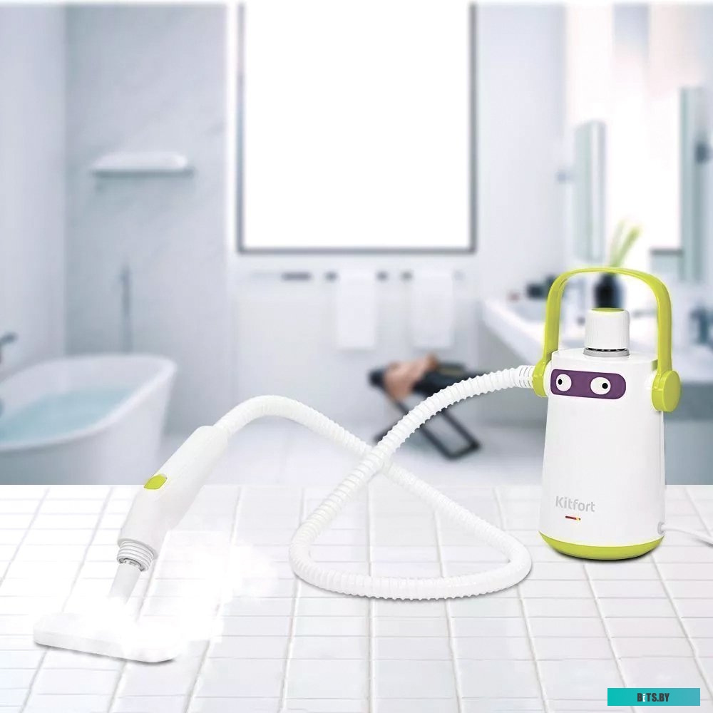 KT-9109-2 Пароочиститель Kitfort KT-9109-2 (бело-салатовый)