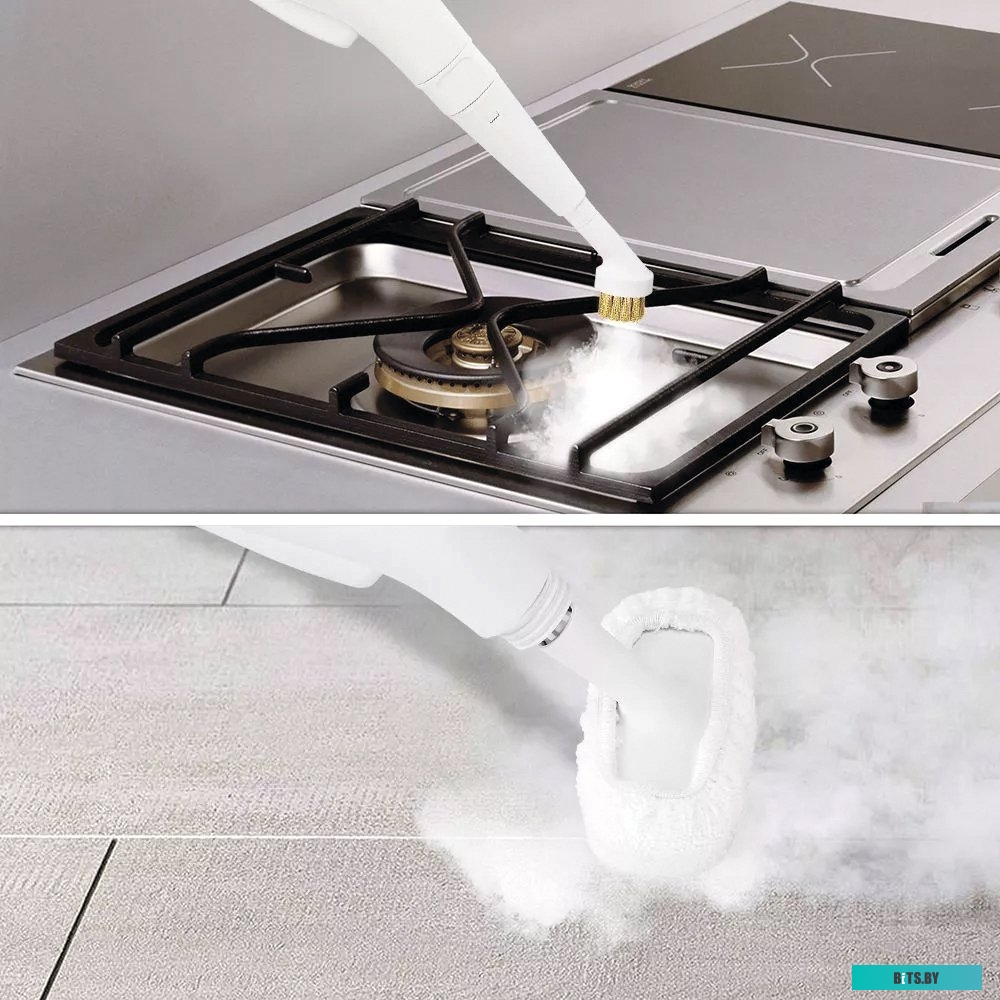 KT-9109-2 Пароочиститель Kitfort KT-9109-2 (бело-салатовый)