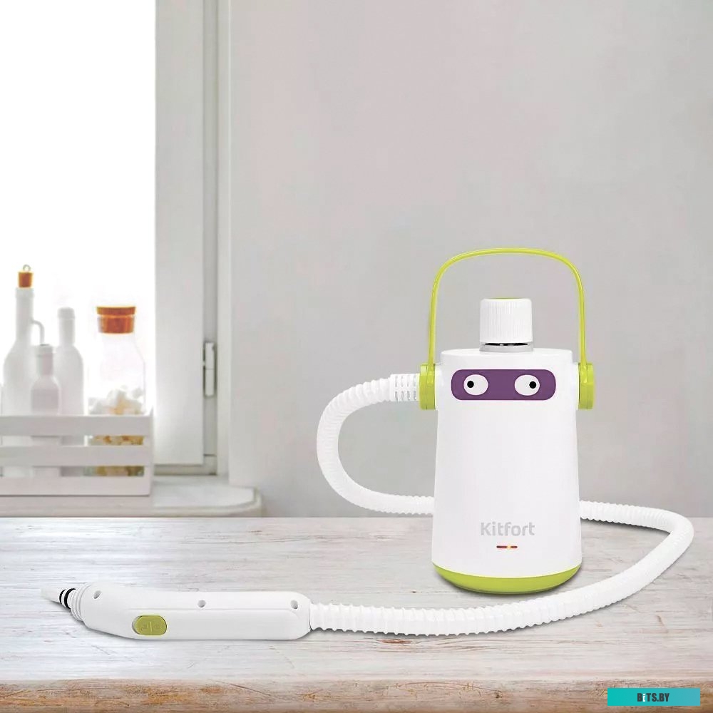 KT-9109-2 Пароочиститель Kitfort KT-9109-2 (бело-салатовый)