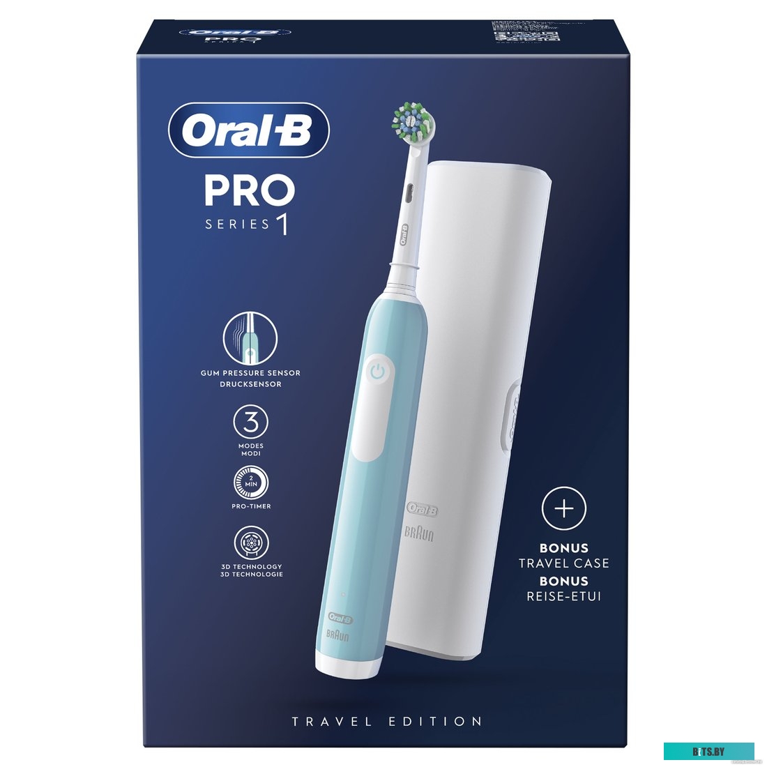 8001090914132 Эл.зубн.щетка Oral-B Pro 1 + Дорожный чехол BRAUN 8001090914132