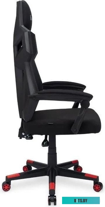 1873056 Кресло игровое Oklick 111G, на колесиках, сетка/ткань, черный/красный [1873056]