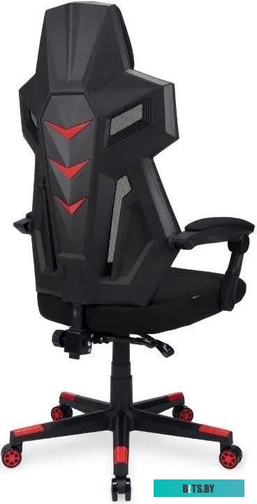 1873056 Кресло игровое Oklick 111G, на колесиках, сетка/ткань, черный/красный [1873056]