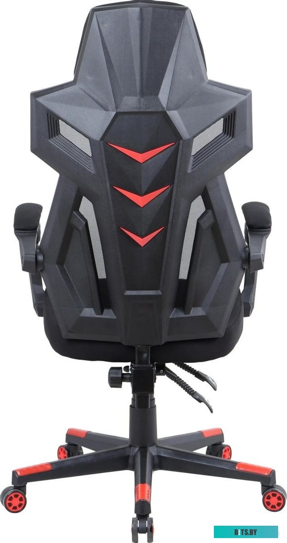 1873056 Кресло игровое Oklick 111G, на колесиках, сетка/ткань, черный/красный [1873056]