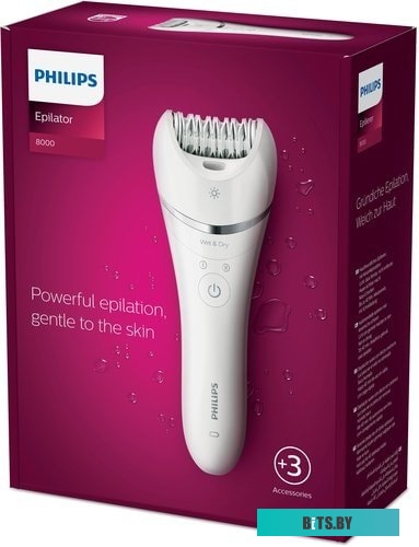 BRE700/00 Эпилятор Philips BRE700/00 скор.:2 насад.:3 от аккум. белый