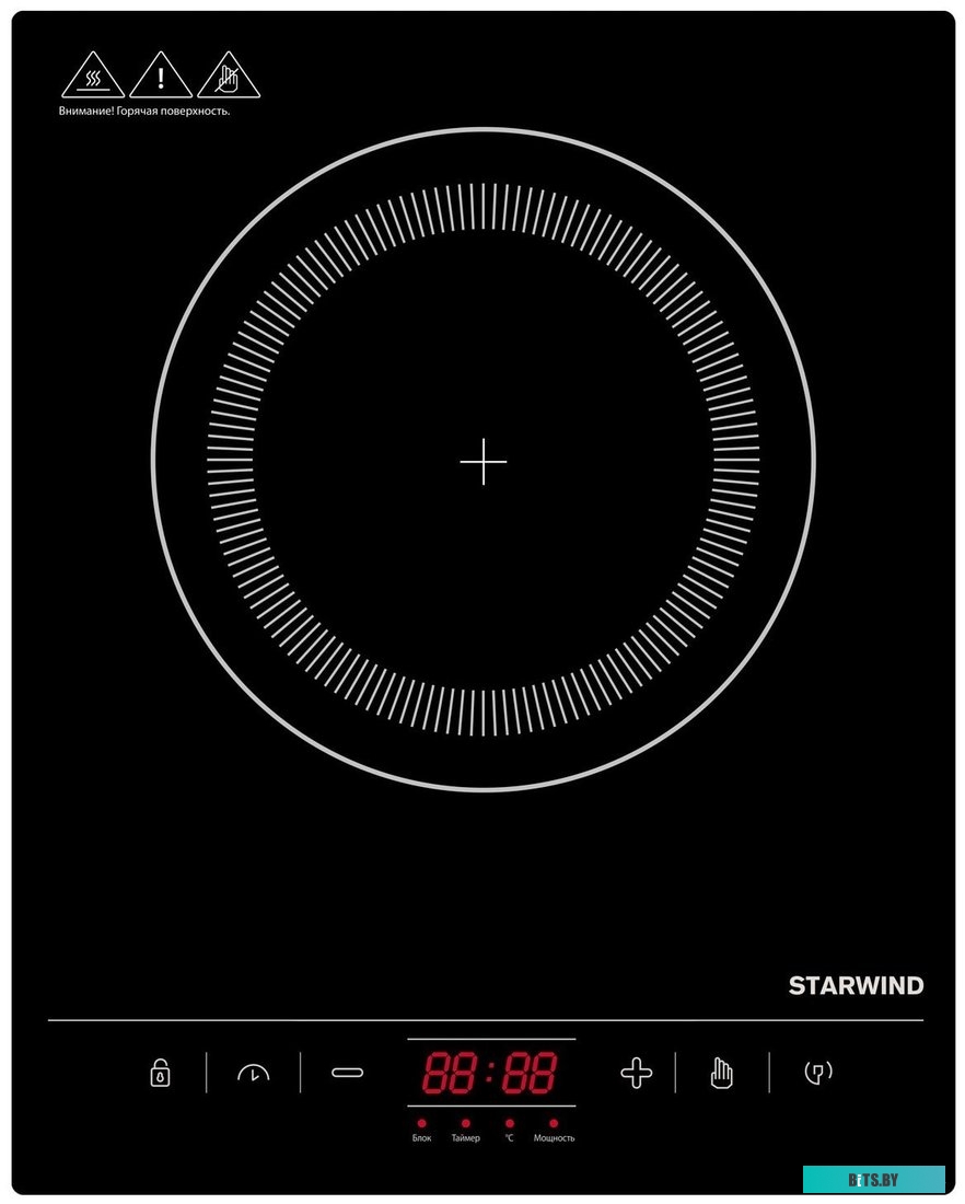 STI-1002 Плита Индукционная Starwind STI-1002 черный стеклокерамика (настольная)