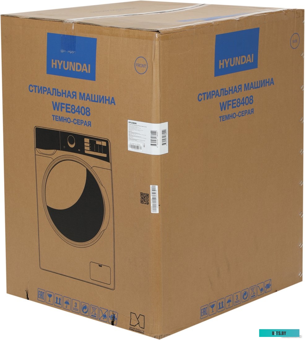 WFE8408 DARK GRAY Стиральная машина Hyundai WFE8408 Dark Gray класс: A+++ загр.фронтальная макс.:8кг черный
