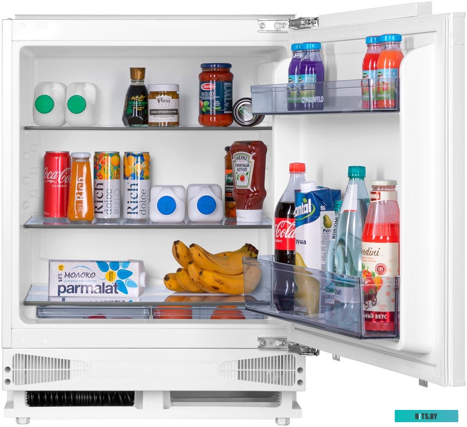 MBL88SWGR Холодильник встраиваемый MAUNFELD/ Холодильник встраиваемый MAUNFELD, без морозильной камеры, объем 137 л, полезный объем 135 л, стандартный