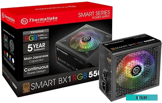 Блок питания Thermaltake Smart BX1 RGB 550W SP-550AH2NKB-2 <PS-SPR-0550NHSABE-1>