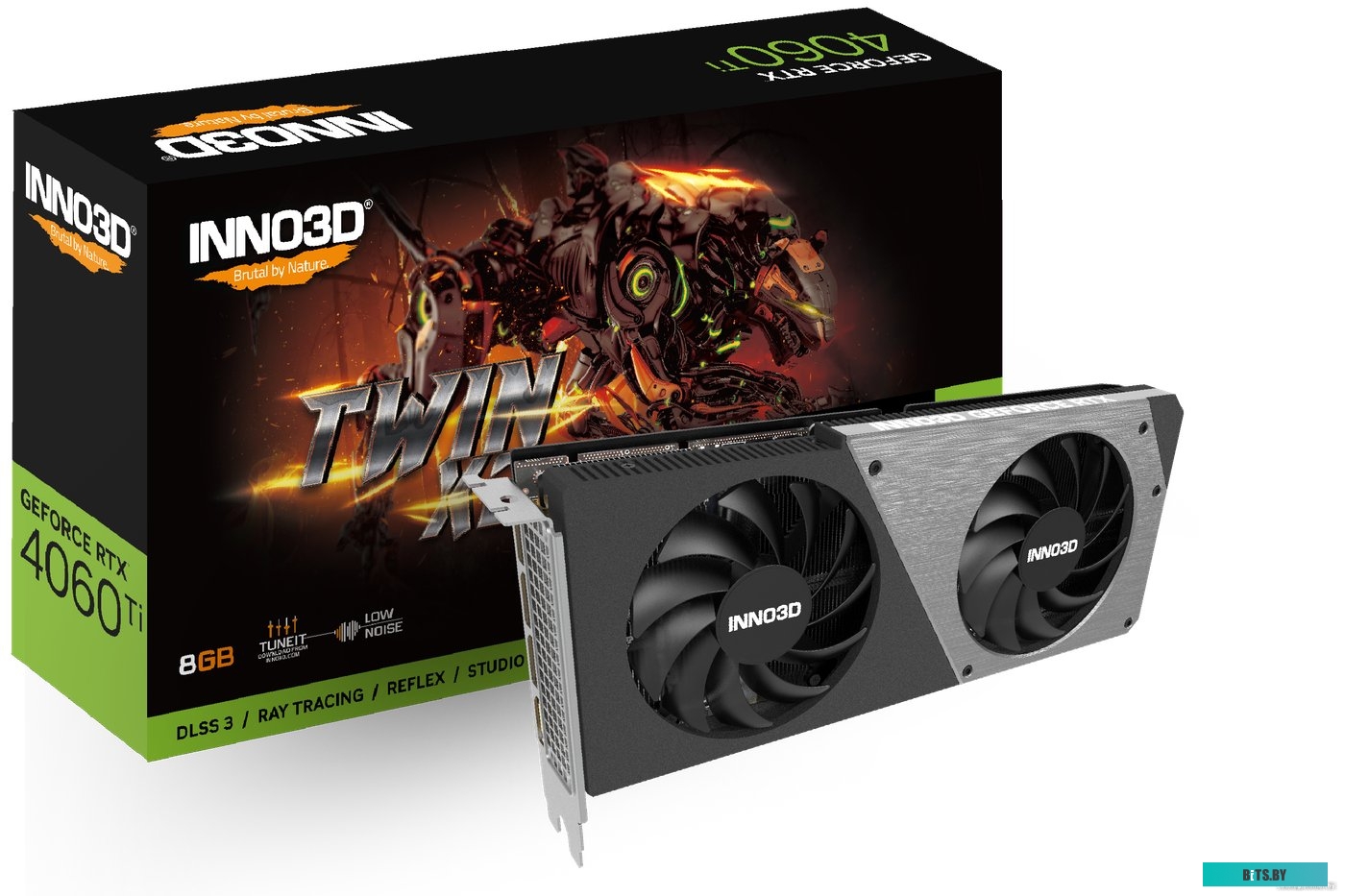 Видеокарта Inno3D GeForce RTX 4060 Ti 8GB Twin X2 N406T2-08D6-171153N