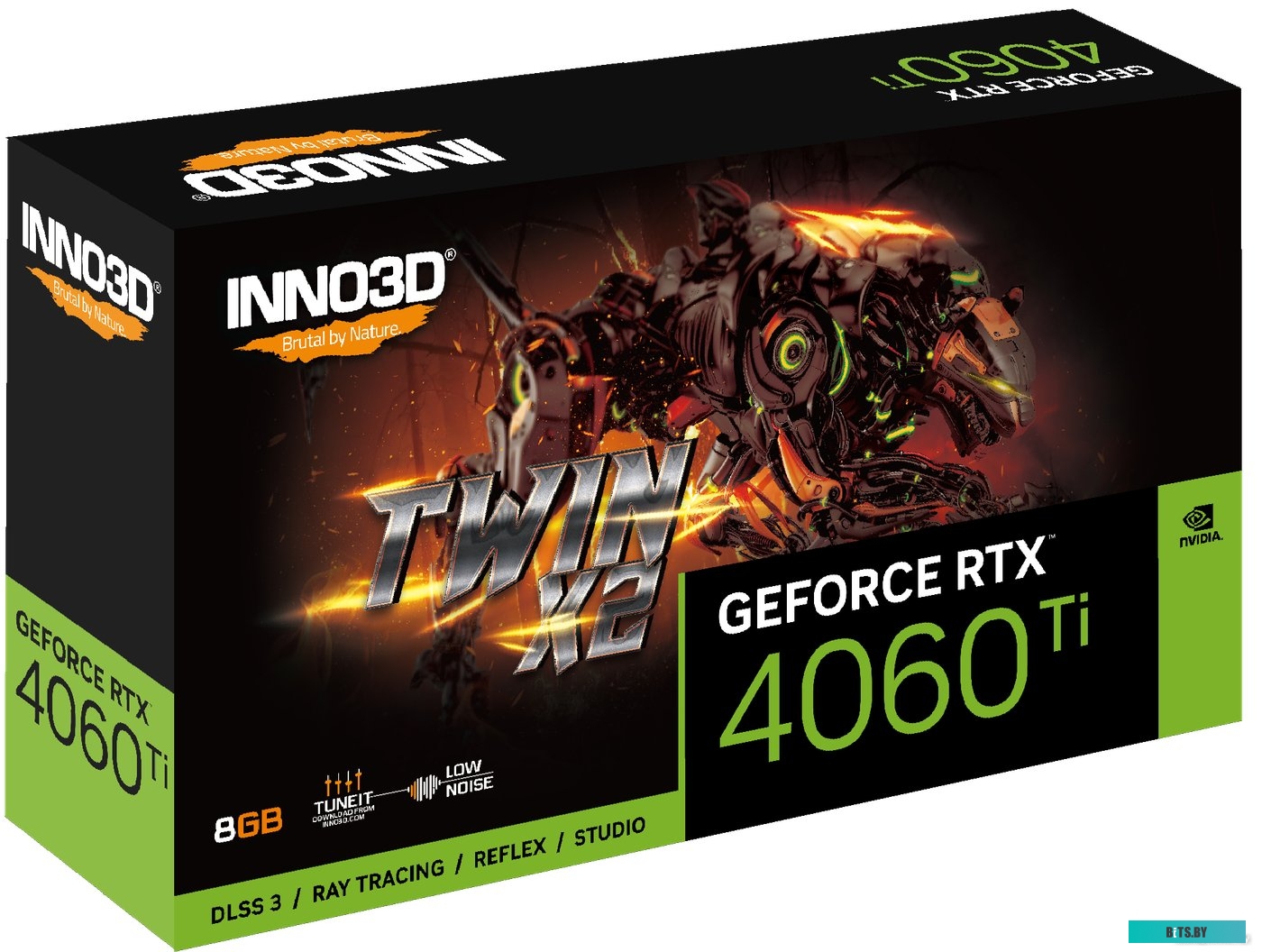 Видеокарта Inno3D GeForce RTX 4060 Ti 8GB Twin X2 N406T2-08D6-171153N