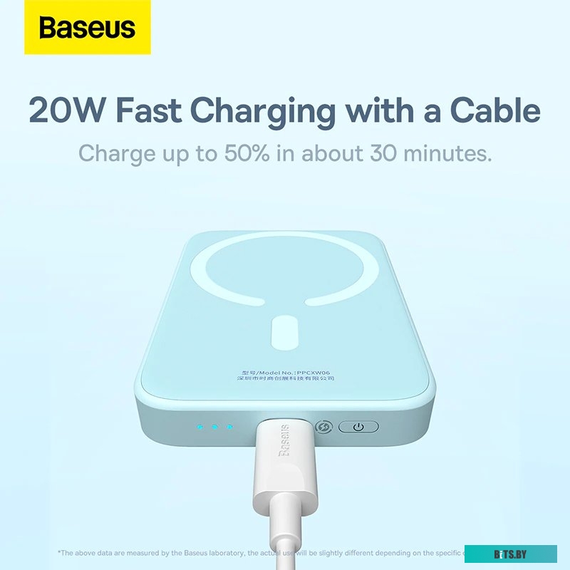 Внешний аккумулятор Baseus PPCX000204 10000mAh 20W Pink Overseas Edition