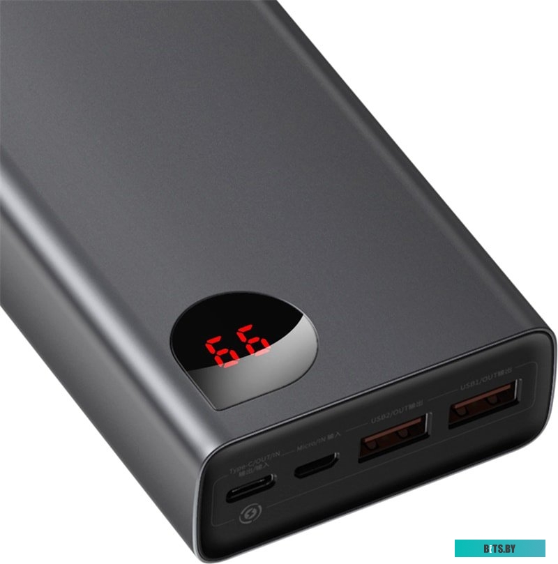 Портативное зарядное устройство Baseus Adaman Metal Digital Display PPIMDA-D01 20000mAh (черный)