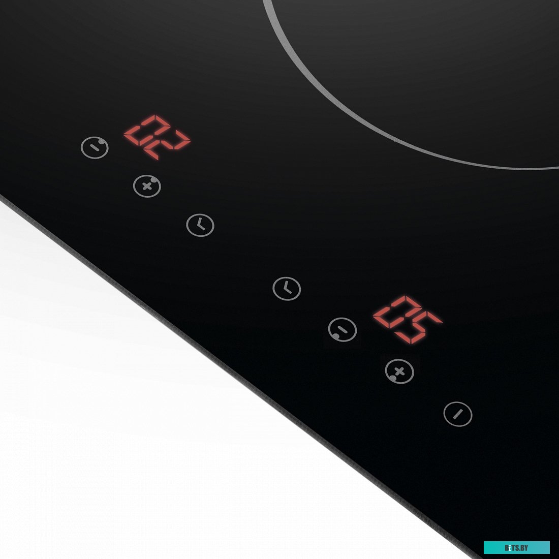 HVC32BK Электрическая домино HOMSair/ домино, электрическая, 290х520х52 мм, сенсорное управление, 2 конфорки, стеклокерамика, черный цвет