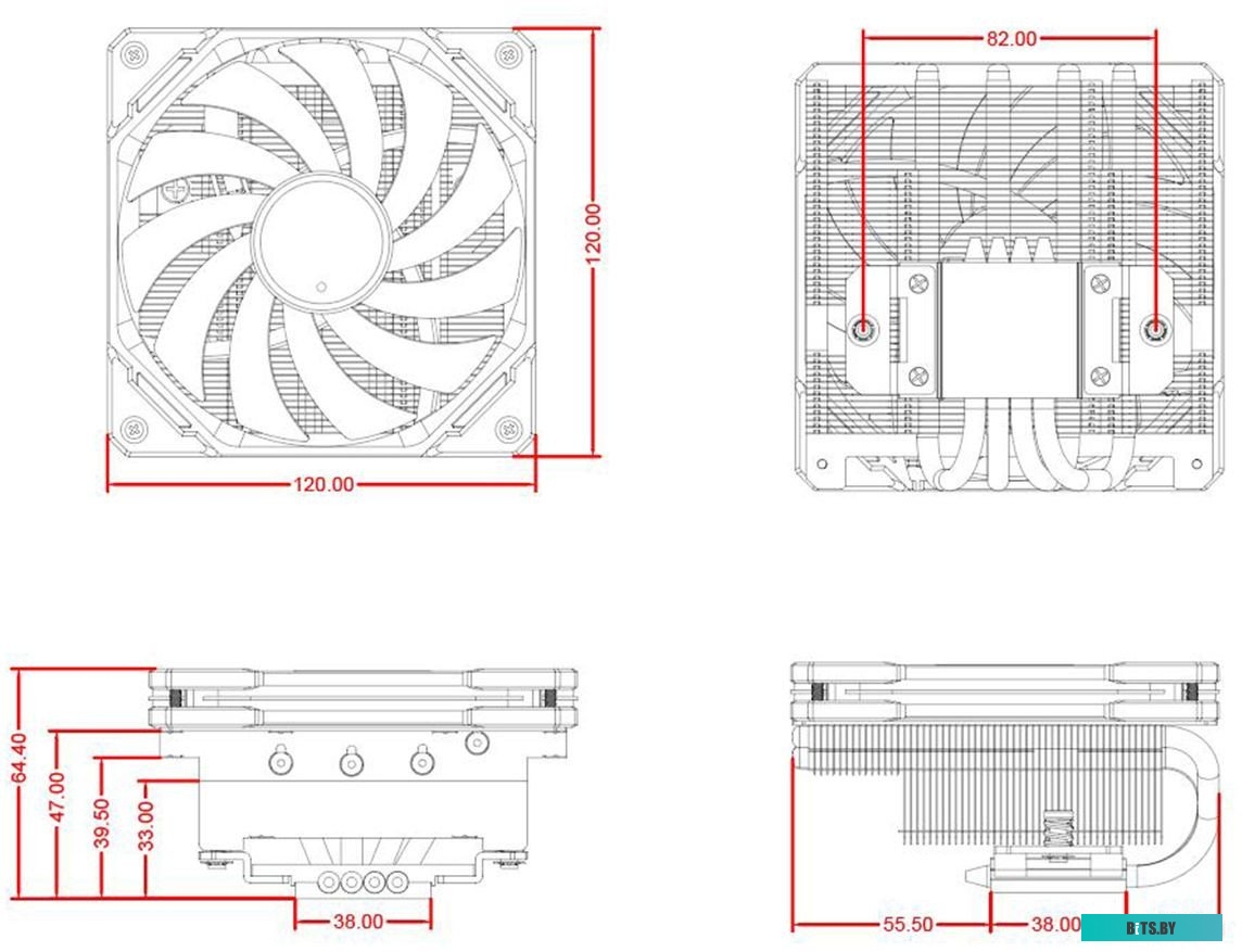 Кулер для процессора ID-Cooling IS-65-XT Black IS-65-XT BLACK