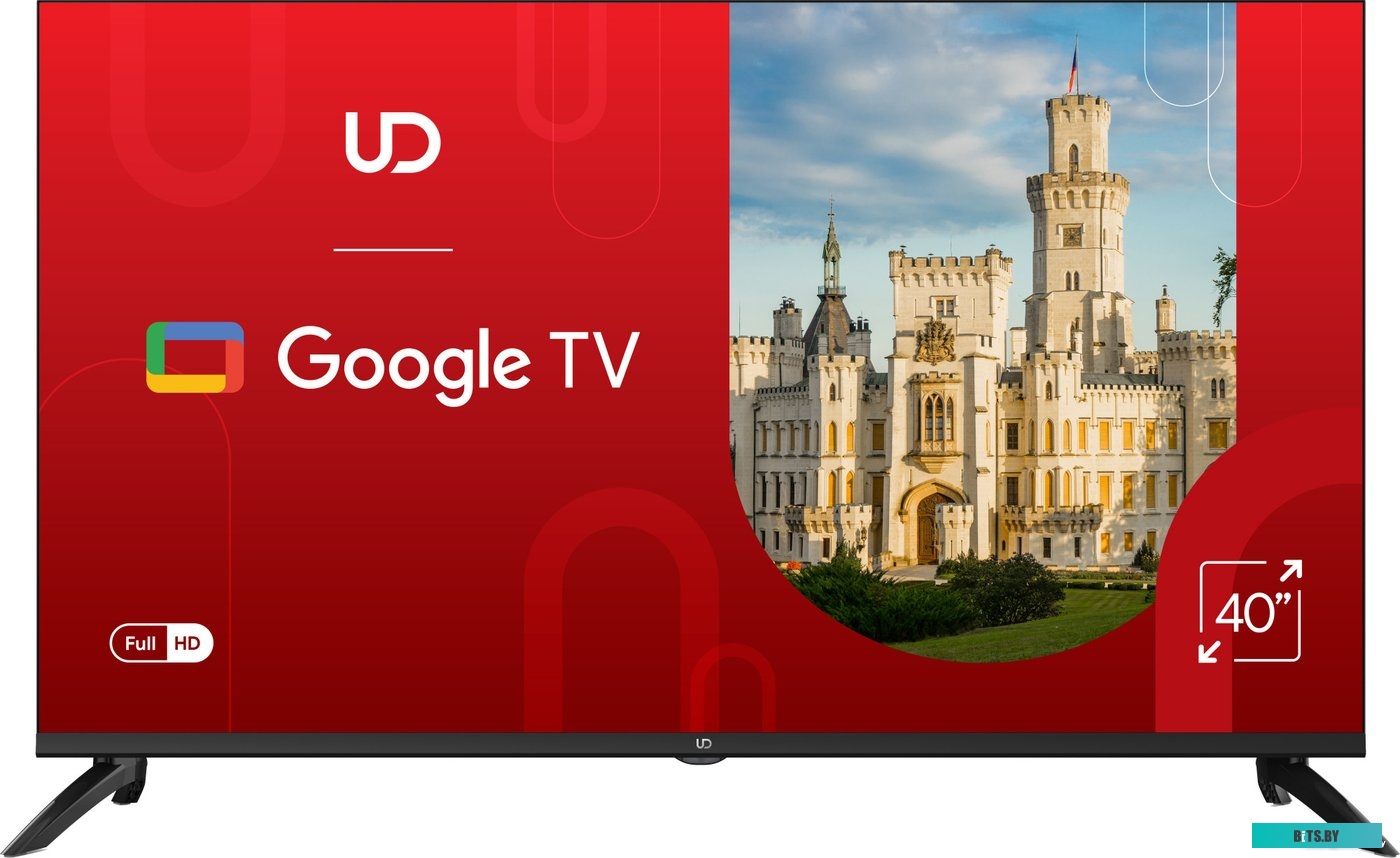 40GF5210T Телевизор UD 40GF5210T 40"/Google TV/FHD/Bluetooth/Wi-Fi/Dolby Audio/Chrome Cast/LAN/DVB-C/T2/S2 /CI+