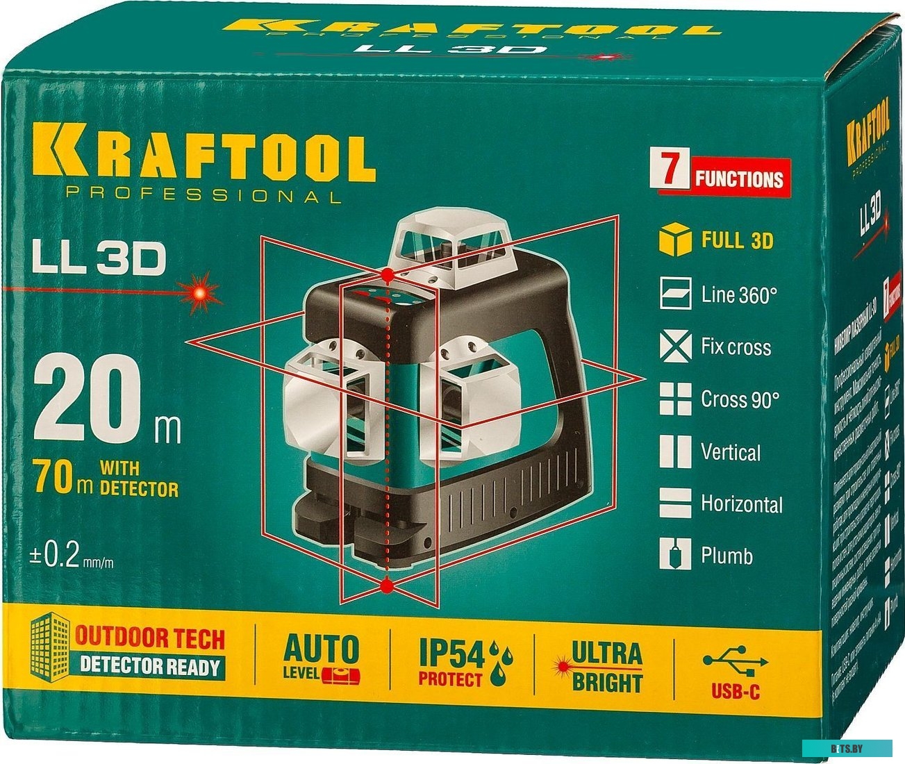 34640-3 Лазерный нивелир Kraftool 34640-3 34640-3