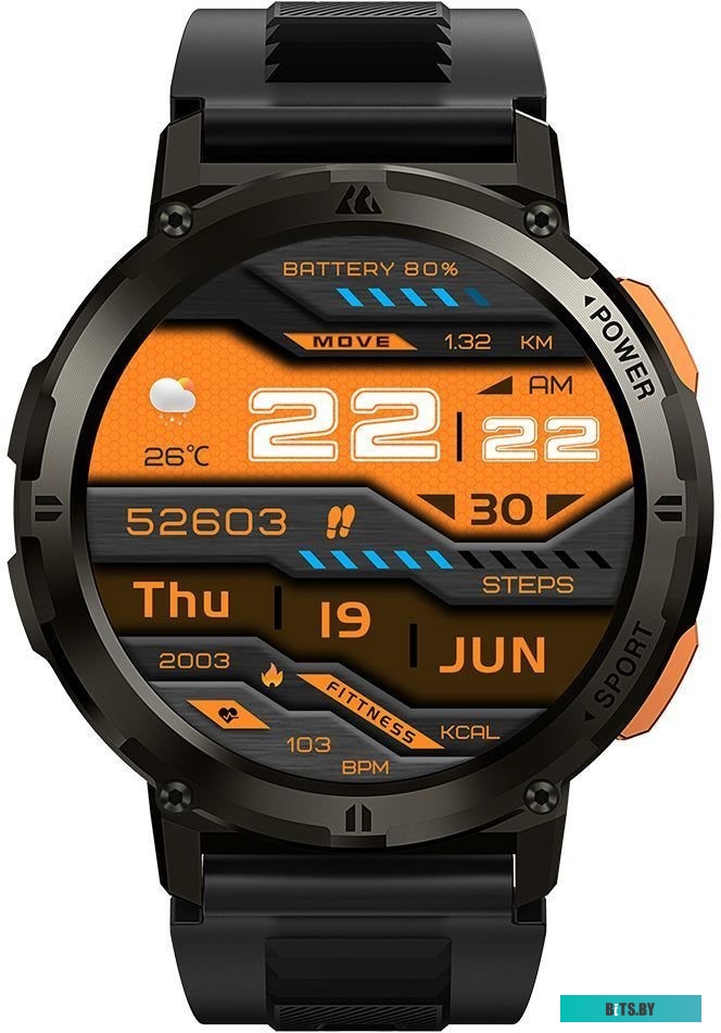 KOS-T2-SB Умные часы Kospet Tank T2 / KOS-T2-SB (сталь/черный)