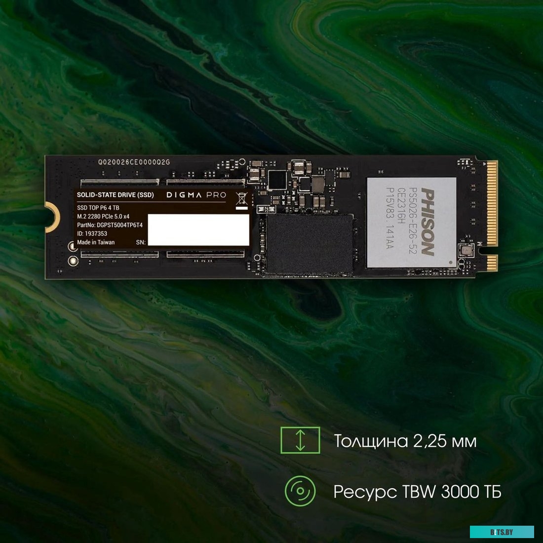 Накопитель SSD Digma Pro Top P6 DGPST5004TP6T4
