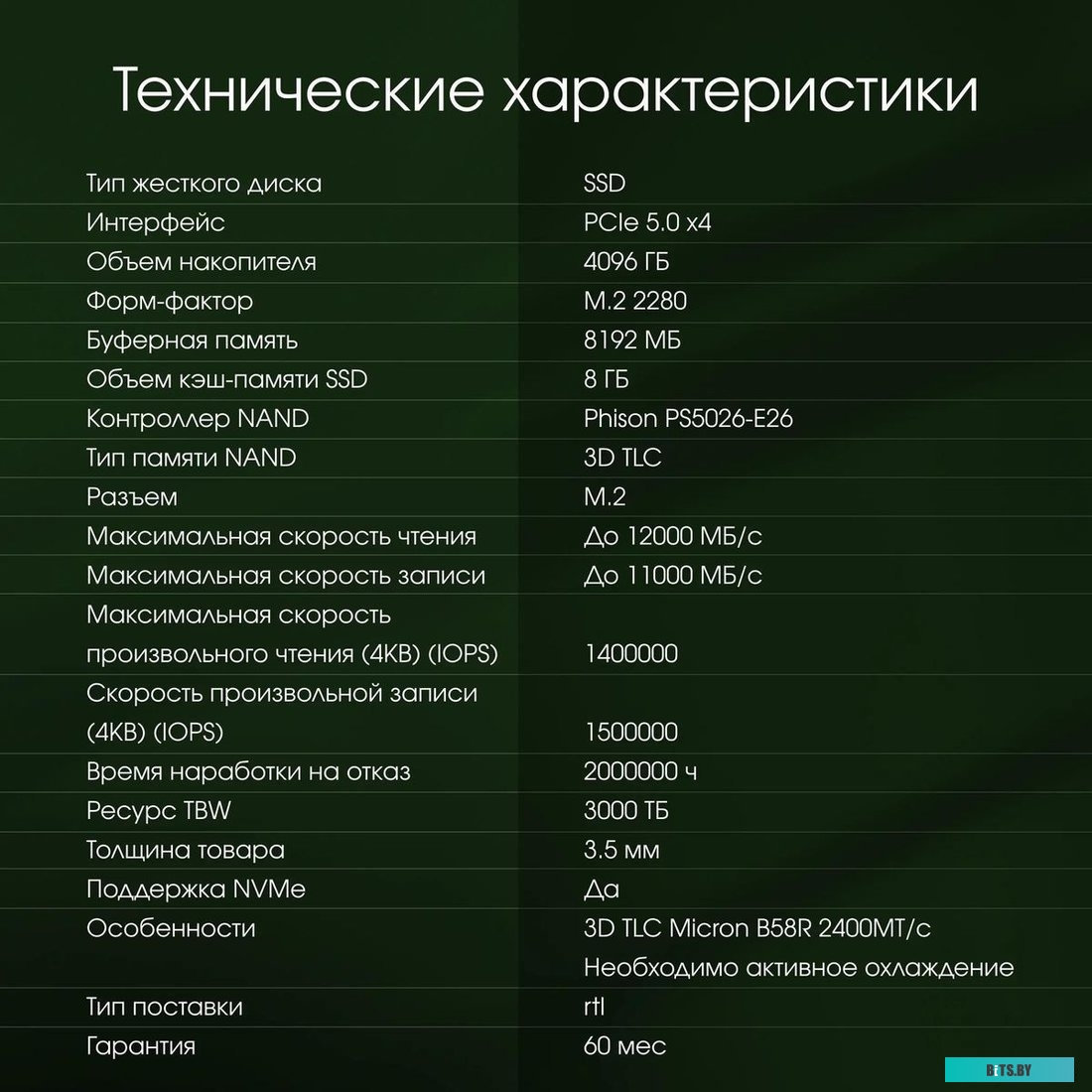 Накопитель SSD Digma Pro Top P6 DGPST5004TP6T4