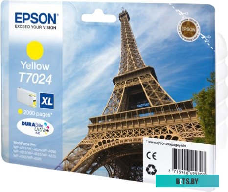 C13T70244010 Картридж/ Epson WP 4000/4500 Series Ink XL Cartridge Yellow 2k