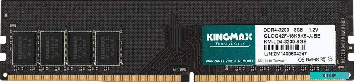 KM-LD4-3200-8GS Kingmax 8ГБ DDR4 3200 МГц KM-LD4-3200-8GS