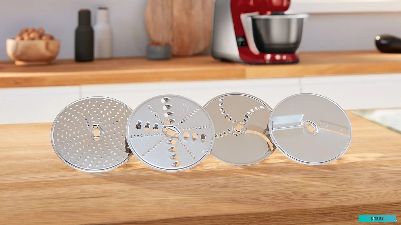 MUM5X720 Кухонная машина Bosch MUM5X720 планетар.вращ. 1000Вт красный/серый