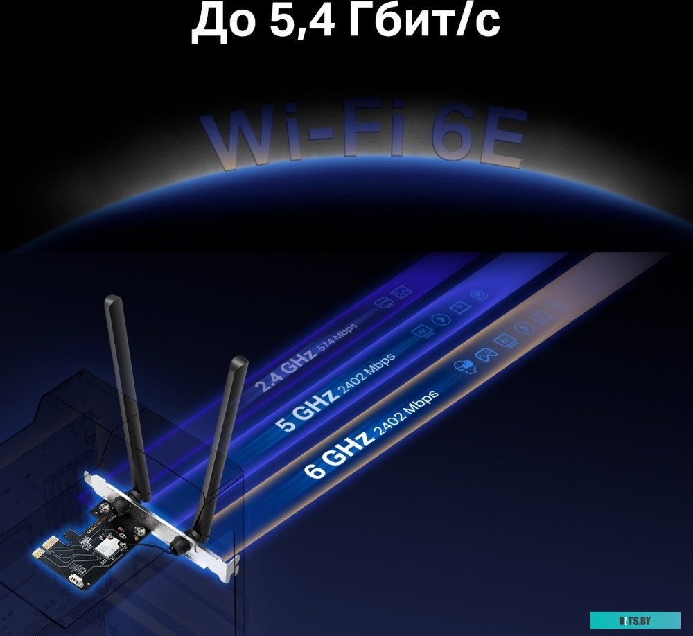 Wi-Fi/Bluetooth адаптер Mercusys MA86XE