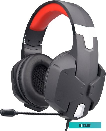 Наушники (Гарнитура) Ritmix RH-566M (черный/красный) <RH-566M Black Red>