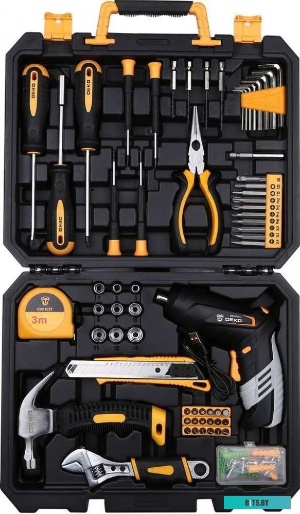 Электроотвертка Deko DKS4FU-Li SET 112 063-4153 (с 1-им АКБ, кейс, набор оснастки)