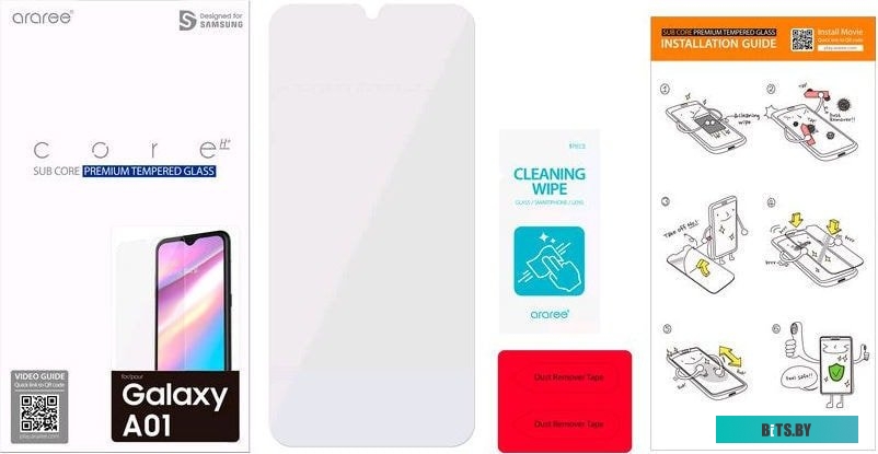 GP-TTA015KDATR Защитное стекло для экрана SAMSUNG araree by KDLAB для Samsung Galaxy A01 прозрачная, 1 шт [gp-tta015kdatr]