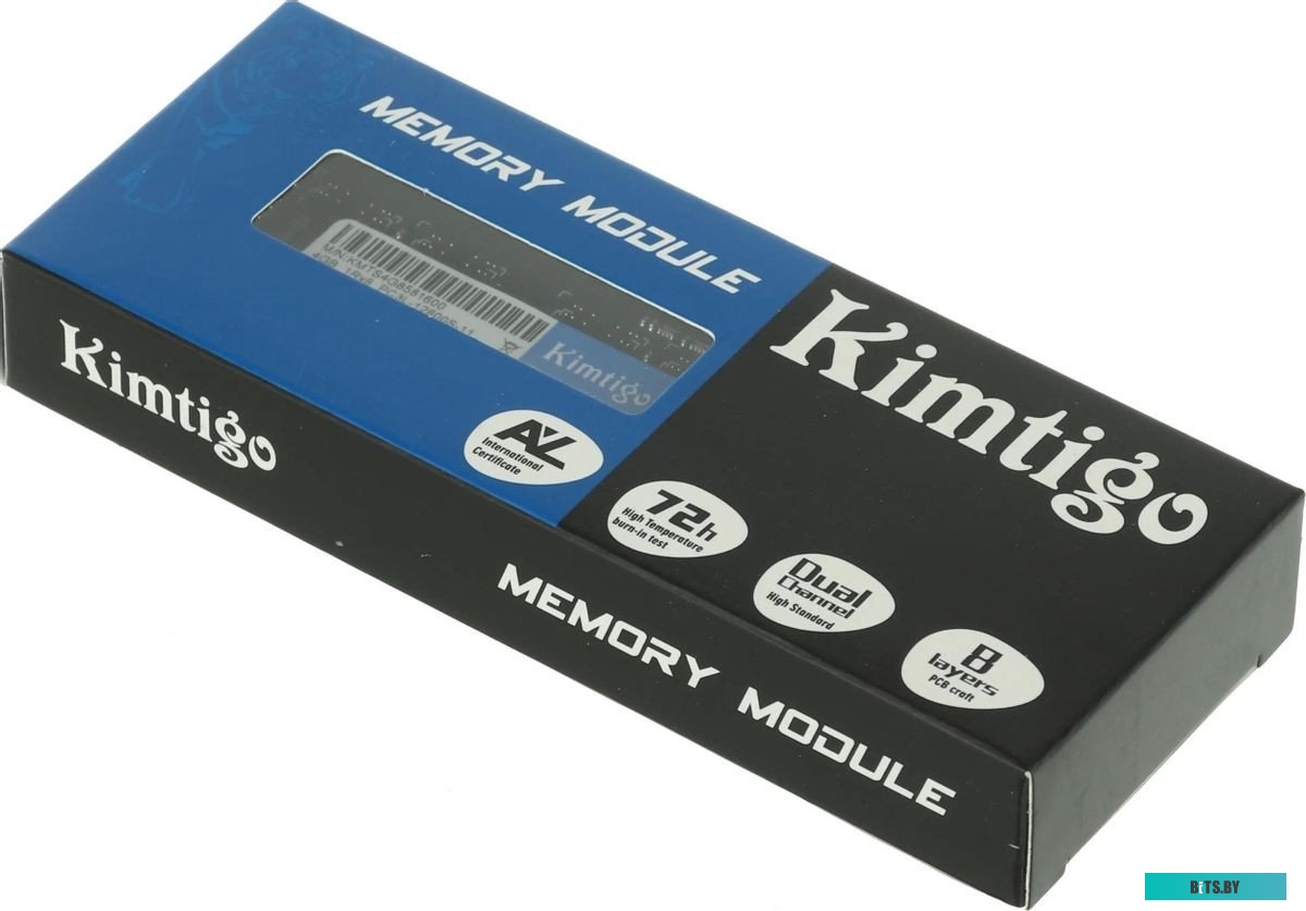 Модуль памяти Kimtigo DDR3L 4Gb 1600MHz PC4-21300 KMTS4G8581600