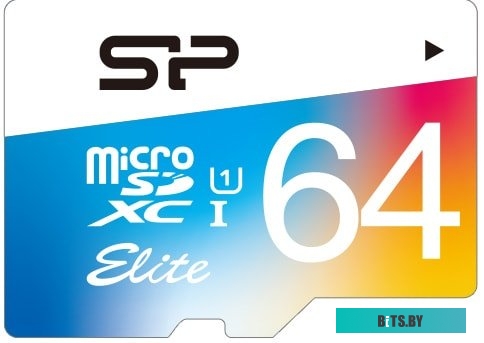 Карта памяти Silicon Power Elite microSDXC SP064GBSTXBU1V21SP 64GB (с адаптером)