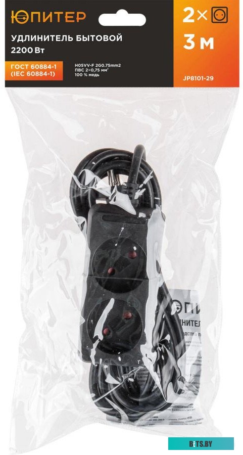 Сетевой фильтр (удлинитель) Юпитер JP8101-29