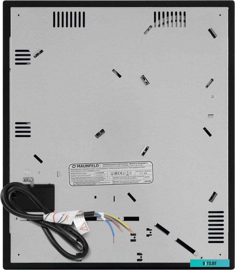 CVCE453DBK Встраиваемые электрические панели MAUNFELD/ Электрическая варочная панель MAUNFELD CVCE453DBK, 45 см, 3 конфорки, сенсорное управление, мощ