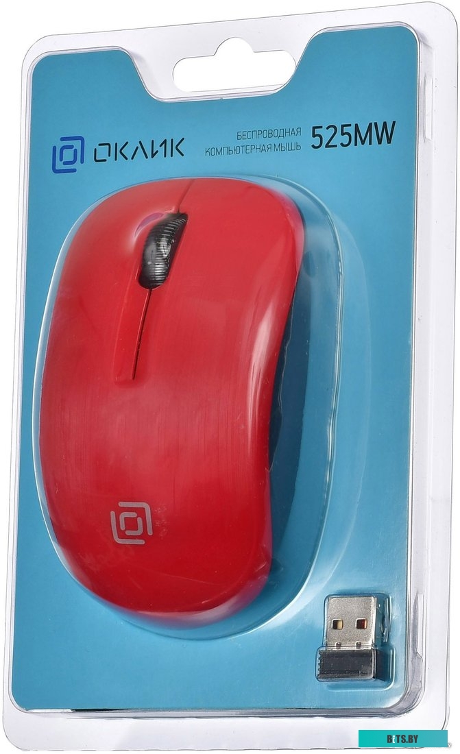 Мышь Oklick 525MW (красный) <1090720>